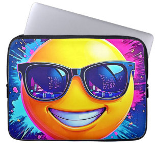 Capa Para Notebook Diversão legal 😎 Emoji Splash