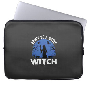 Capa Para Notebook Divertido Não Seja uma Bruxa Básica no Design de H