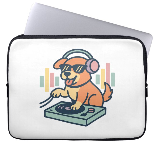 Capa Para Notebook DJ Dog (Frente)