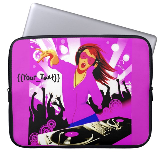Capa Para Notebook DJ Girl (Frente)