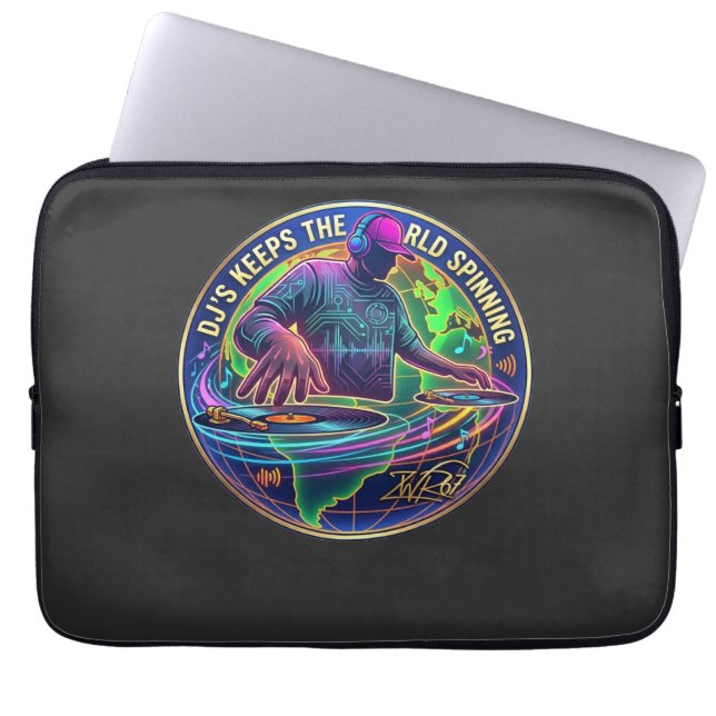 Capa Para Notebook Djs Mantêm O Mundo Girando (Frente)