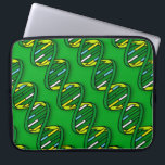 Capa Para Notebook DNA Pattern Science<br><div class="desc">Uma ciência legal,  moderna e divertida inspirou uma bolsa de laptop projetada como presente para todos os cientistas,  professores de ciência,  estudantes de ciência,  enfim,  qualquer geek de ciência em sua vida (e isso inclui você)! Projetado pela Science Geekness © em http://www.zazzle.com/sciencegeekness*</div>