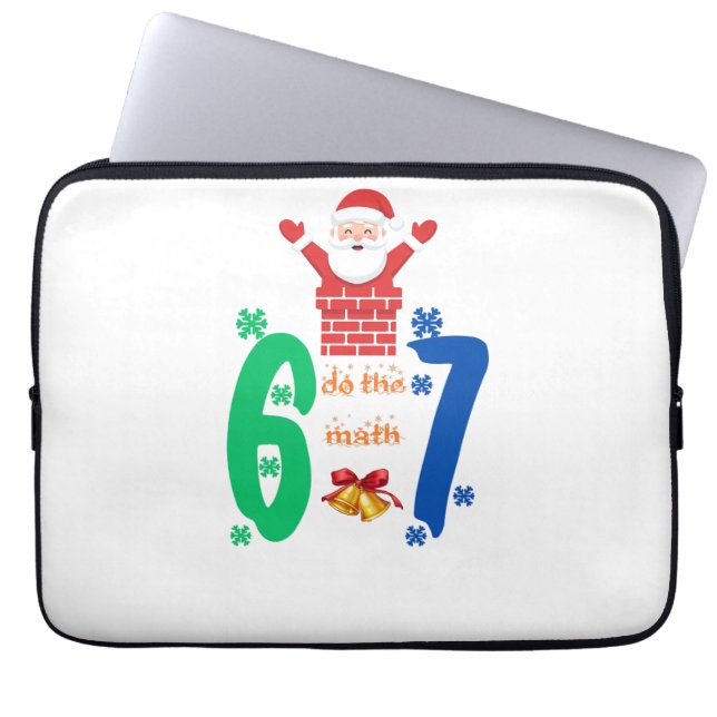 Capa Para Notebook Do The Math 67 Meme Christmas (Frente)