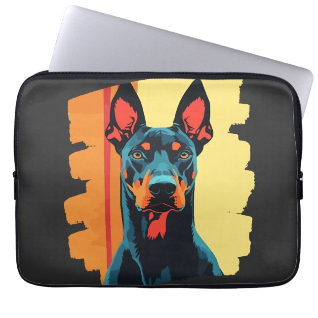 Capa Para Notebook Doberman (Frente)