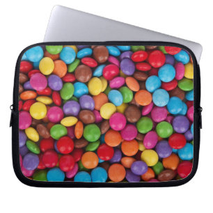 Capa Para Notebook Doce de Botão Colorido Excêntrico