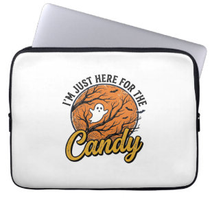 Capa Para Notebook Doces de Halloween Fantasma Design Vetorial Vintag