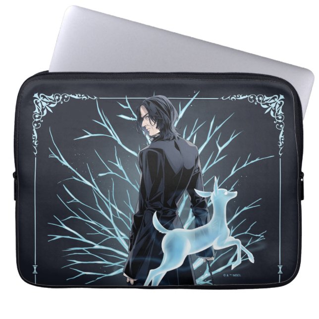 Capa Para Notebook Doe Patronus do Anime Severus Snape (Frente)
