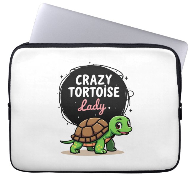 Capa Para Notebook Doida Senhora Tartaruga Tartarugas Mãe Mulheres Ta (Frente)