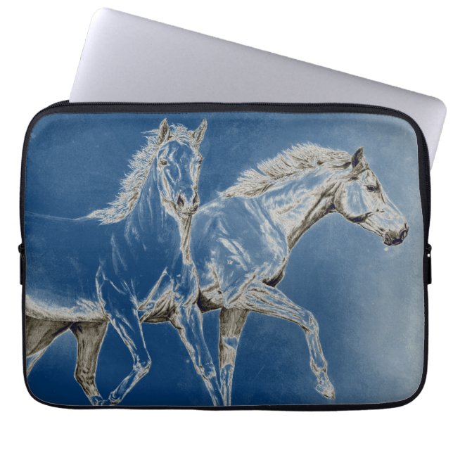 Capa Para Notebook Dois cavalos (Frente)