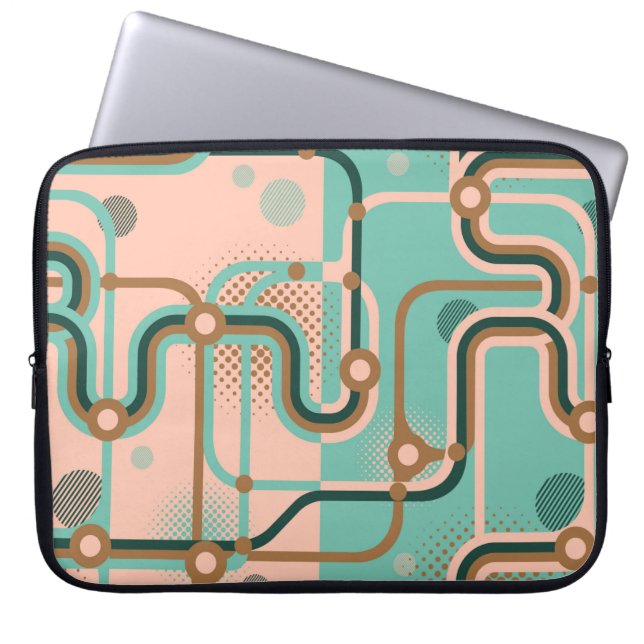 Capa Para Notebook Dois padrões perfeitos em cores diferentes. Abstra (Frente)