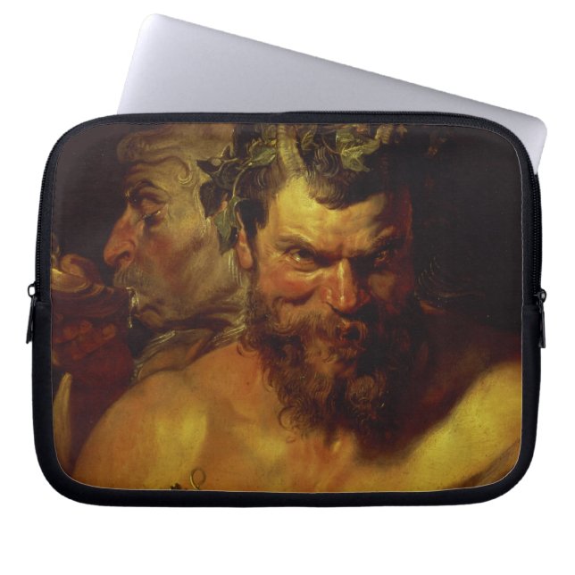 Capa Para Notebook Dois Satyrs (óleo no painel) (Frente)