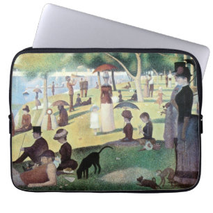 Capa Para Notebook Domingo à tarde, Ilha La Grande Jatte, por Seurat