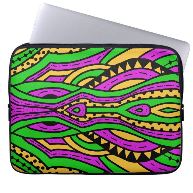 Capa Para Notebook Doodle Abstrato 34 (Frente)