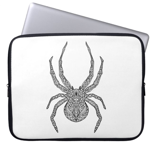 Capa Para Notebook Doodle da aranha (Frente)