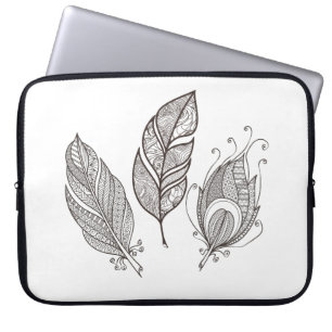 Capa Para Notebook Doodle intrincado da pena