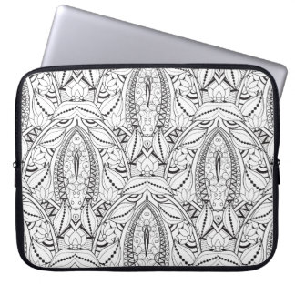 Capa Para Notebook Doodle tribal abstrato