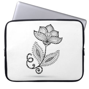 Capa Para Notebook Doodles de Paisley Mehndi do Henna