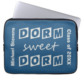 Capa Para Notebook "Dorm Sweet Dorm" - bolsas de laptop personalizada
