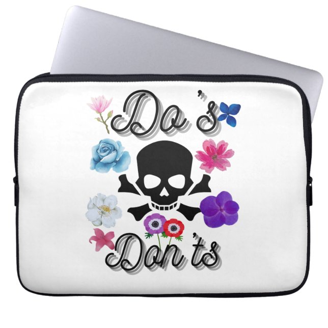 Capa Para Notebook Do's e Don'ts (Frente)