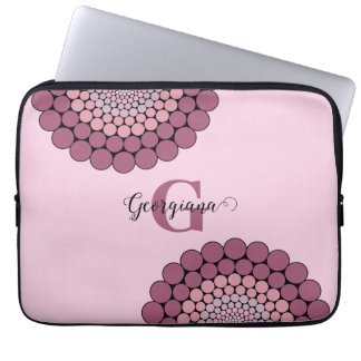 Capa Para Notebook Dot Floral Rosa Radiante Personalizado Dusky Manda