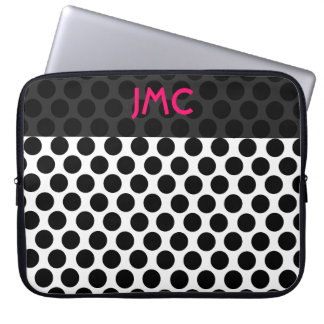 Capa Para Notebook Dottie preto Monogrammed