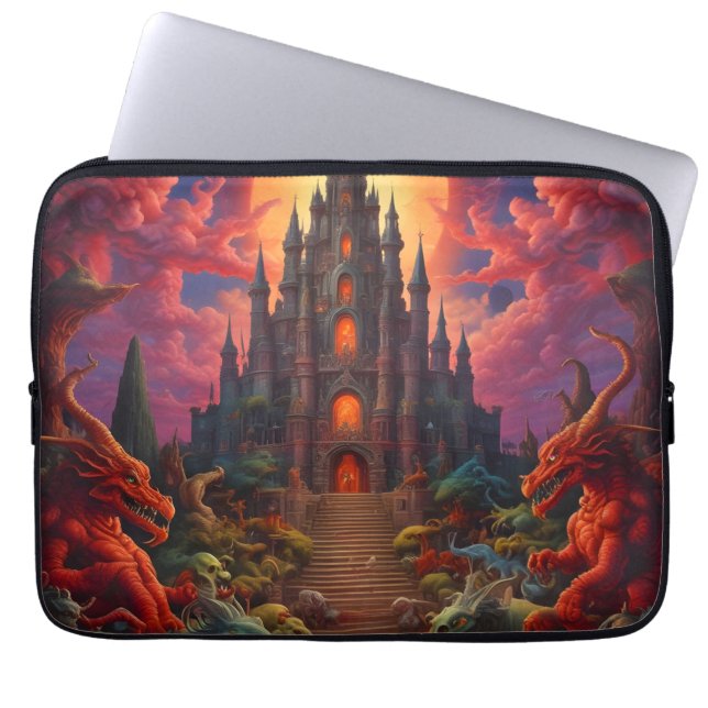 Capa Para Notebook Double Your Dragon Fantasy Final (Frente)