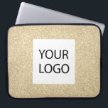 Capa Para Notebook Dourado brilho moderno - Promocional de logotipo p<br><div class="desc">Glitter de Faux moderno e profissional Dourado e Promocional de logotipo personalizado elegante Elegante Bag de Laptop corporativo ou gabinete de Promocional para um presente do setor de beleza. Este caso pode ser personalizado para incluir o logotipo da sua empresa ou da sua empresa.</div>