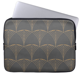 Capa Para Notebook Dourado, elegante e simples padrão tradicional lux
