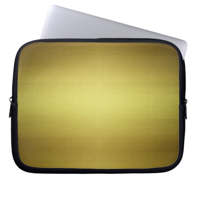 Capa Para Notebook Dourado metal escovado (Frente)