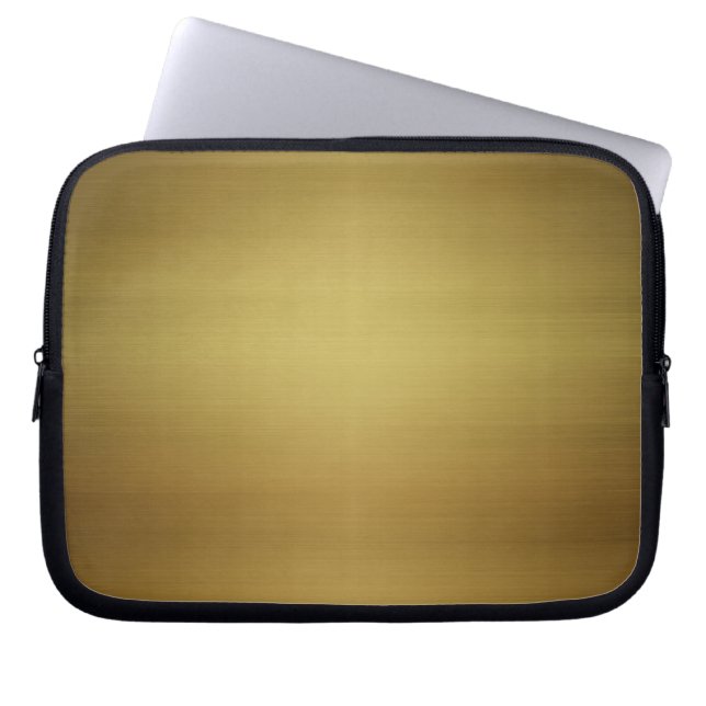 Capa Para Notebook Dourado metal escovado (Frente)