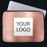 Capa Para Notebook Dourado Metálico rosa rosa rosa - Promocional de l<br><div class="desc">Cor rosa rosa rosa rosa Dourada Faux Metálico Stainless Steel Elegante Logotipo Personalizado Laptop Bag ou Capa Promocional. Este caso pode ser personalizado para incluir o logotipo da sua empresa ou da sua empresa.</div>