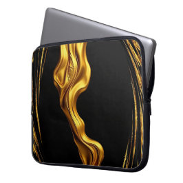 Capa Para Notebook Dourado Preto Monocromático Christian Achempong Sw