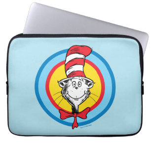 Capa Para Notebook Dr. Seuss Gráfico da Cabeça do Gato no Chapéu