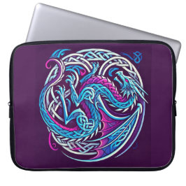 Capa Para Notebook Dragão Celta Colorido Também