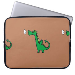 Capa Para Notebook Dragão verde para respirar ar