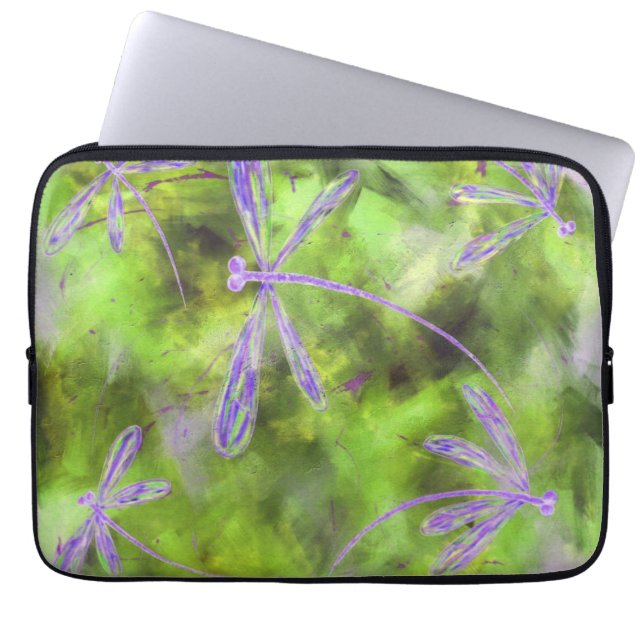 Capa Para Notebook Dragões roxos no Limão (Frente)