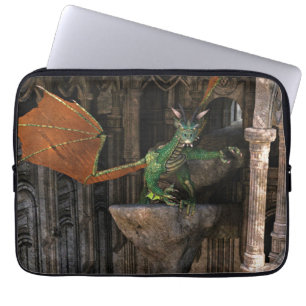 Capa Para Notebook Dragon & Castle Fantasy Trabalho de arte