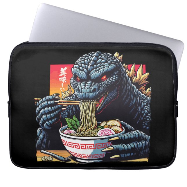 Capa Para Notebook Dragon eating ramen  (Frente)