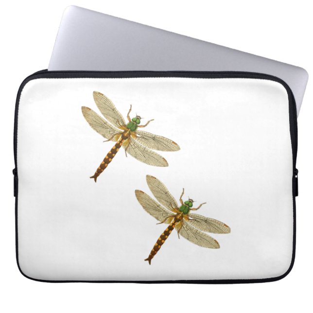 Capa Para Notebook Dragonfly Lovers, Casais Dragonfly na Natureza (Frente)