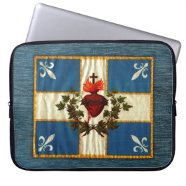 Capa Para Notebook Drapeau Québec antigo Carillon Sacré-Coeur