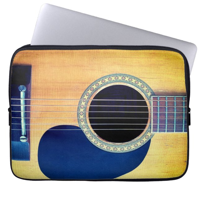 Capa Para Notebook Dreadnought Acústica 6 Cordas Design de Artista (Frente)