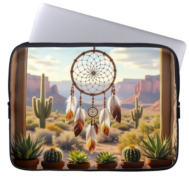 Capa Para Notebook Dreamcatcher, Desert Canyons, Cacti  (Frente)