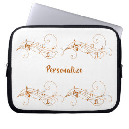 Capa Para Notebook Drifting Music Notes Personalize o Laptop