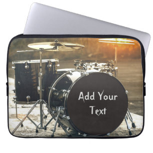 Capa Para Notebook Drum Kit Drummer Rock Personalize Personalize