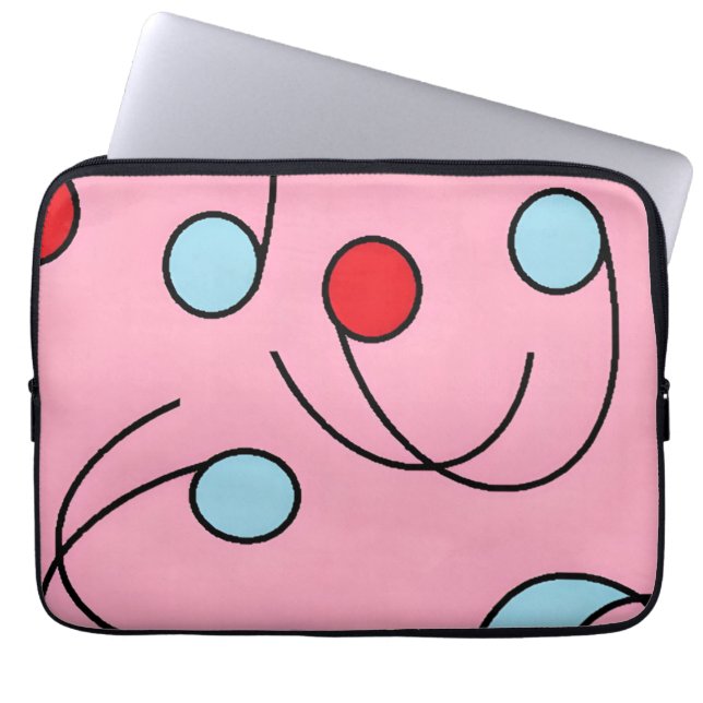 Capa Para Notebook Drupas do Design de Memphis (Frente)