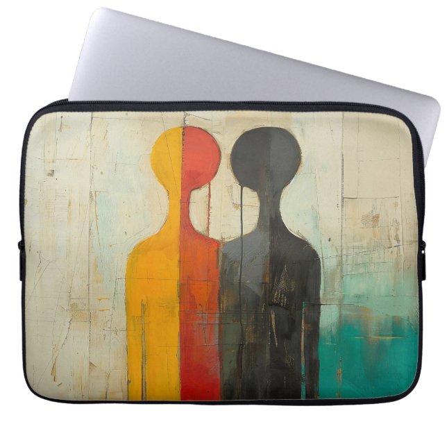 Capa Para Notebook Duality – Abstract Figures of Light and Shadow (Frente)