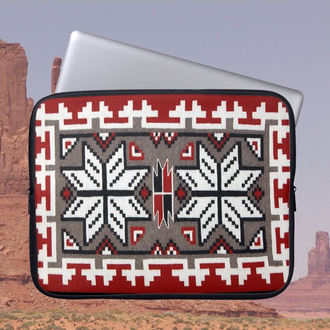 Capa Para Notebook Duas Cinzas de tecelagem (Two Gray Hills Weaving Laptop Sleeve)