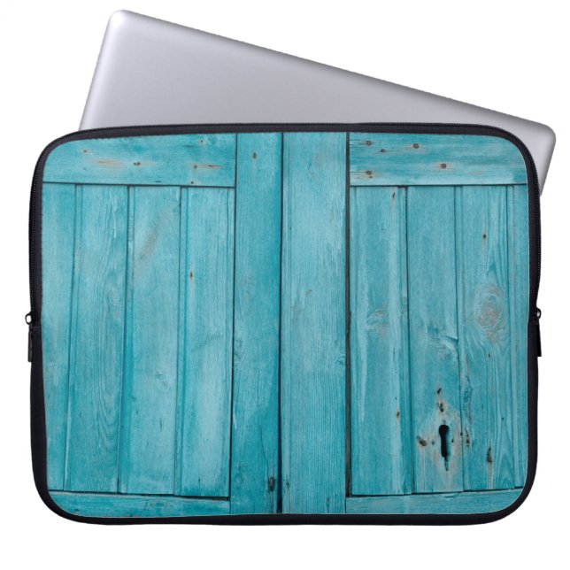 CAPA PARA NOTEBOOK DUAS PORTAS DE MADEIRA DE CINZA (Frente)