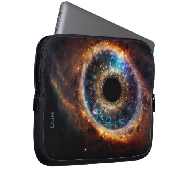 Capa Para Notebook Dubman Designs: Olho Universal, Galáxia Celestial (Frente Esquerda)