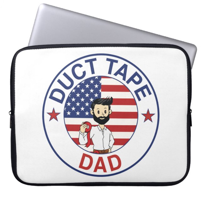 Capa Para Notebook Duct Tape Dad - Estojo para Laptop (Frente)